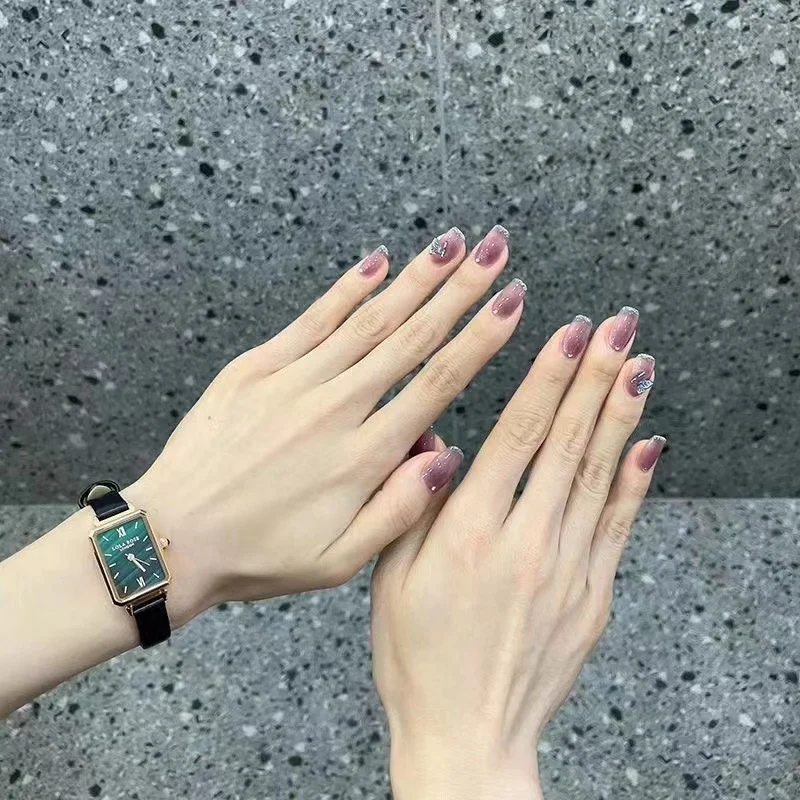 Glamouröse Floral Verzierten Presse-Nägel