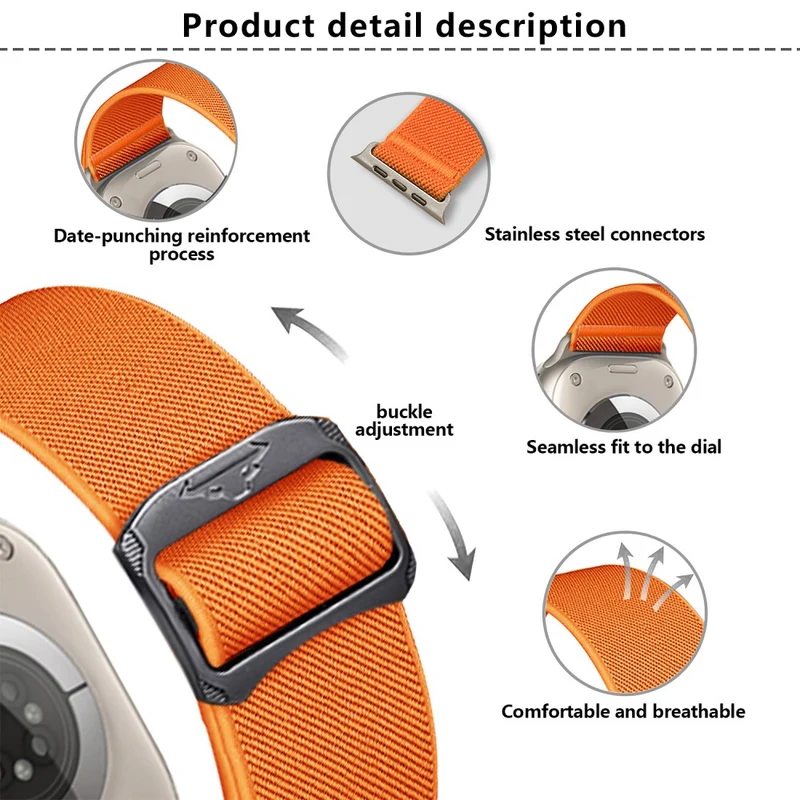 Bemerkenswert Langlebig Apple Smartwatch Nylon Universell Armband