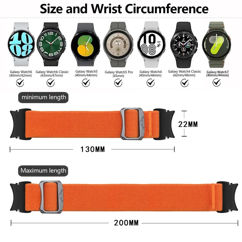 Unglaublich Stark Samsung Smartwatch Nylon Universell Armband