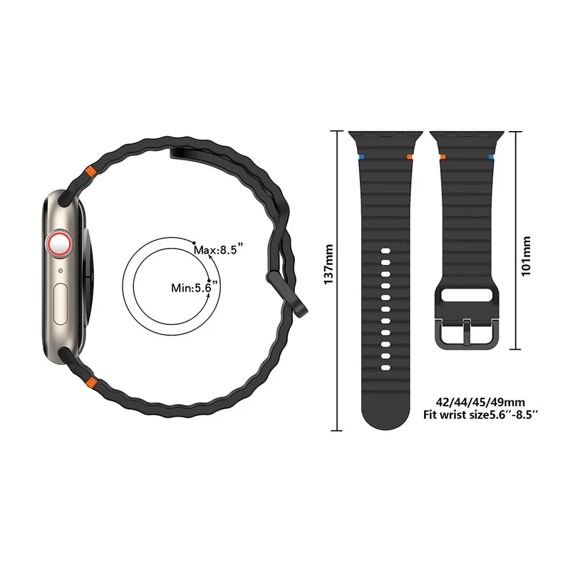 Richtig Gemütlich Apple Smartwatch Silikon Universell Armband