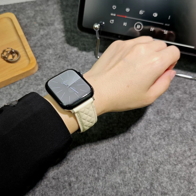 Absolut Bequem Apple Smartwatch Echtes Leder Universell Armband