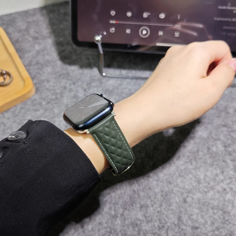 Absolut Bequem Apple Smartwatch Echtes Leder Universell Armband
