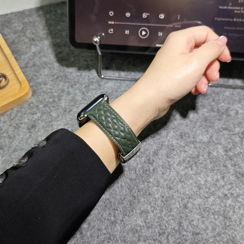 Absolut Bequem Apple Smartwatch Echtes Leder Universell Armband