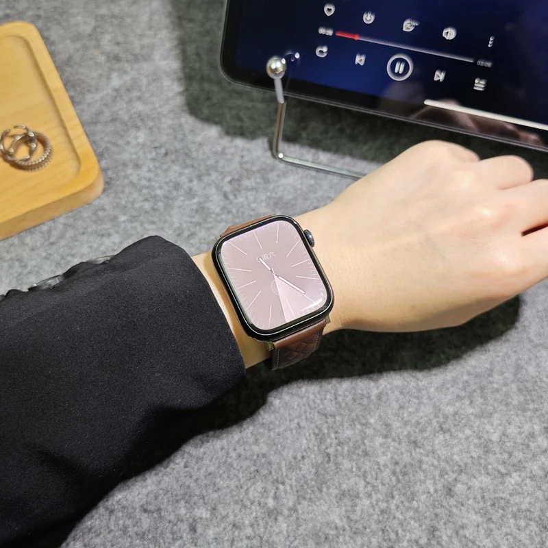 Absolut Bequem Apple Smartwatch Echtes Leder Universell Armband