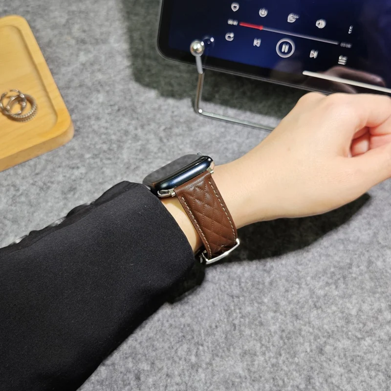 Absolut Bequem Apple Smartwatch Echtes Leder Universell Armband