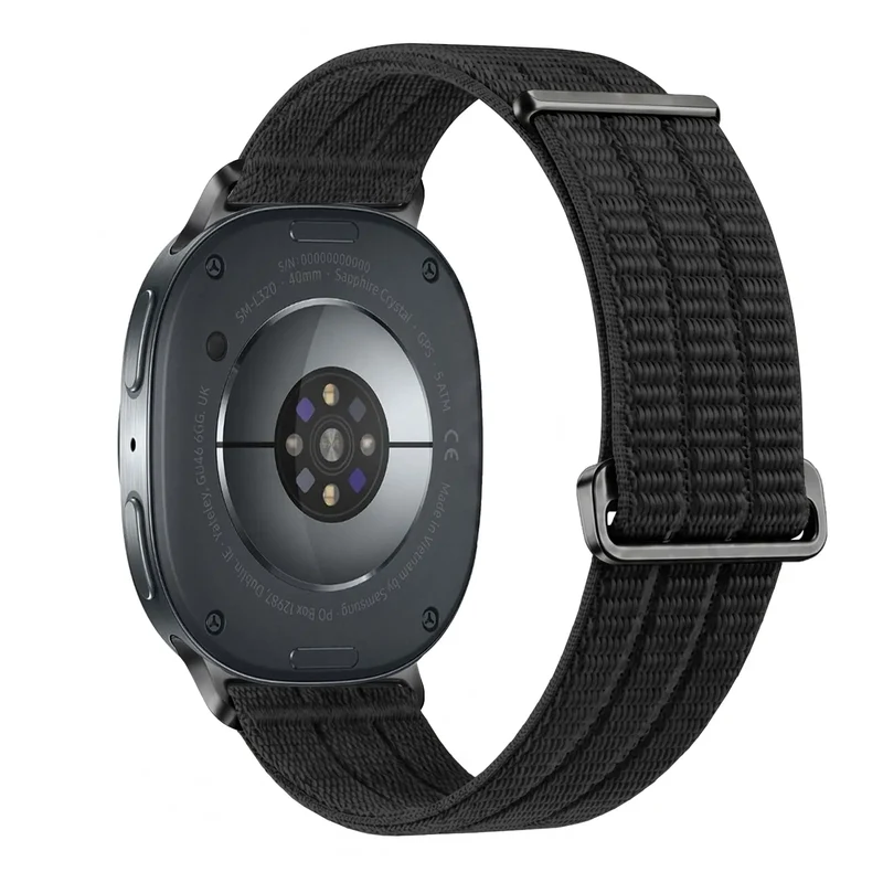 Samsung Galaxy Watch 8 Classic Nylon Air Armband (Schwarz)
