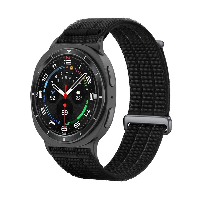 Samsung Galaxy Watch 8 - 44mm Nylon Air Armband (Schwarz)