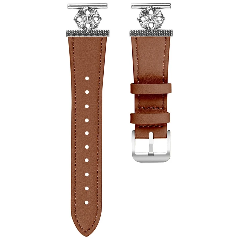 Sehr Haltbar Amazfit GTR Mini Echtes Leder Und Metall Armband