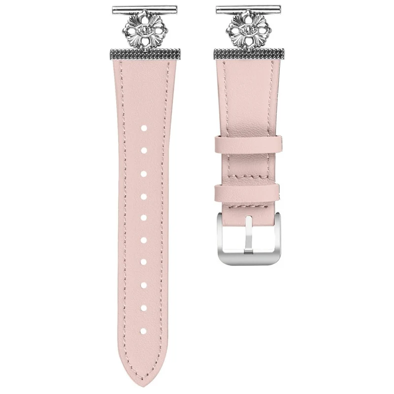 Auffallend Schön Amazfit Bip 3 / Amazfit Bip 3 Pro Echtes Leder Und Metall Universell Armband