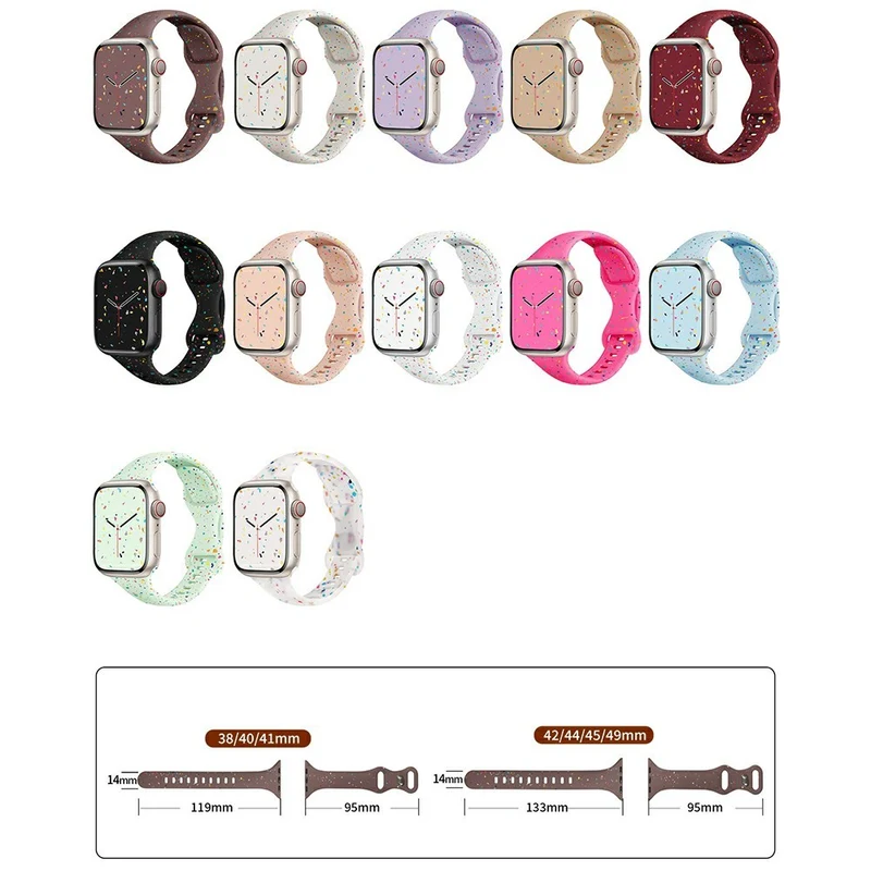 Süß Apple Smartwatch Silikon Universell Armband