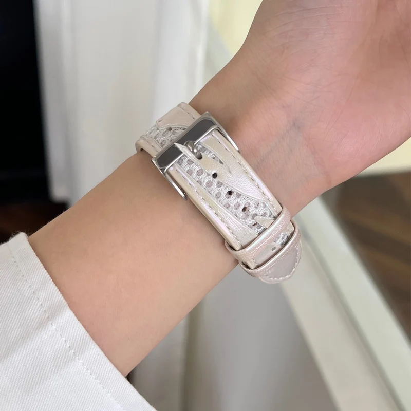 Auffallend Nett Apple Smartwatch Kunstleder Universell Armband