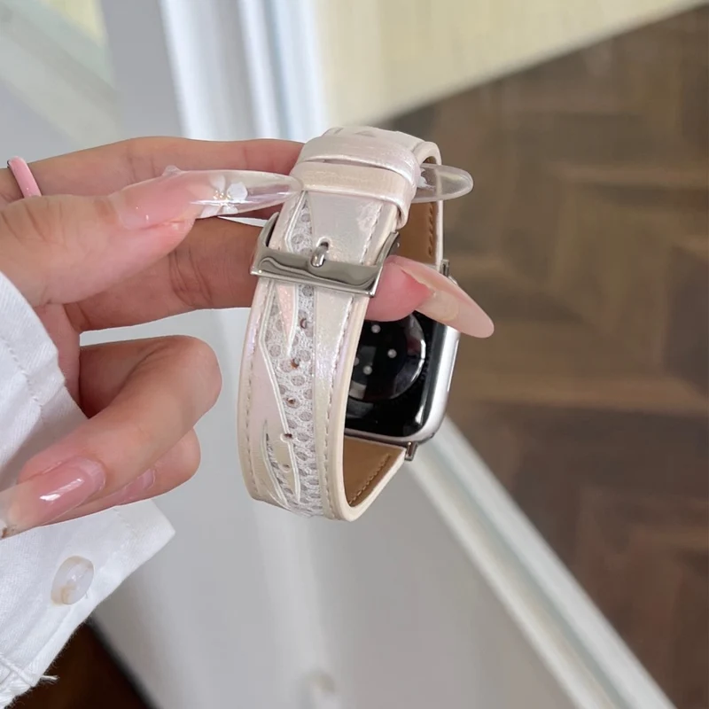 Auffallend Nett Apple Smartwatch Kunstleder Universell Armband