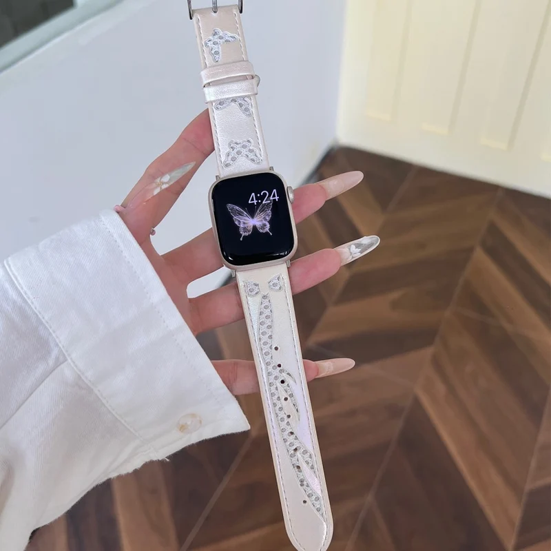 Auffallend Nett Apple Smartwatch Kunstleder Universell Armband