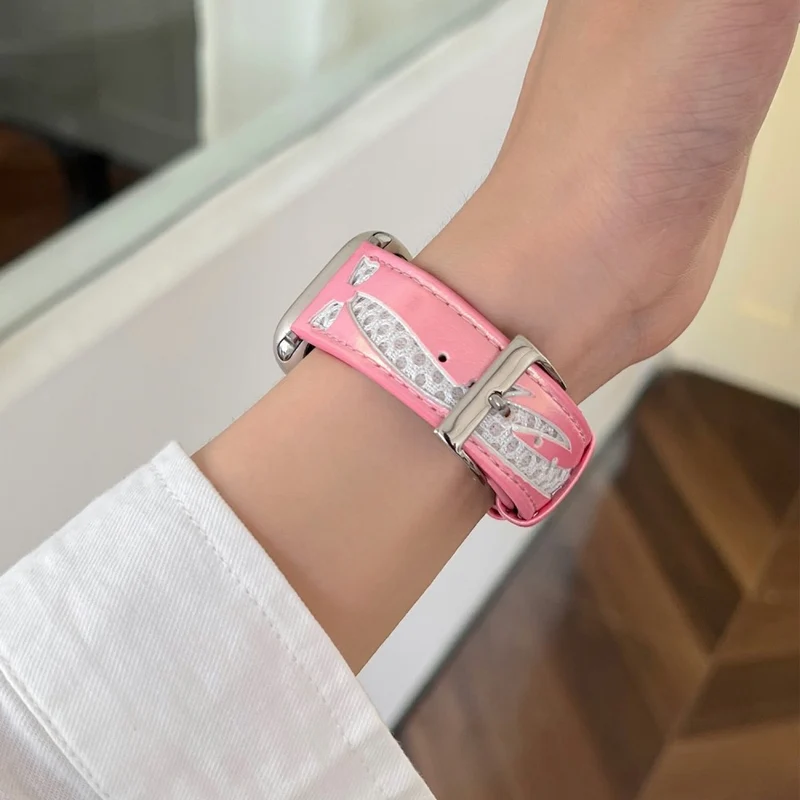 Auffallend Nett Apple Smartwatch Kunstleder Universell Armband