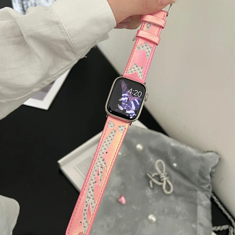 Auffallend Nett Apple Smartwatch Kunstleder Universell Armband