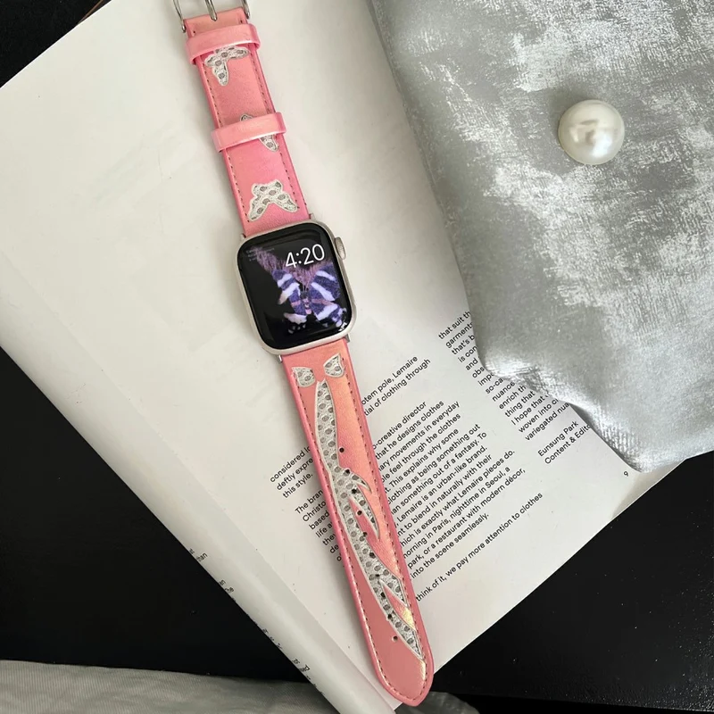 Auffallend Nett Apple Smartwatch Kunstleder Universell Armband