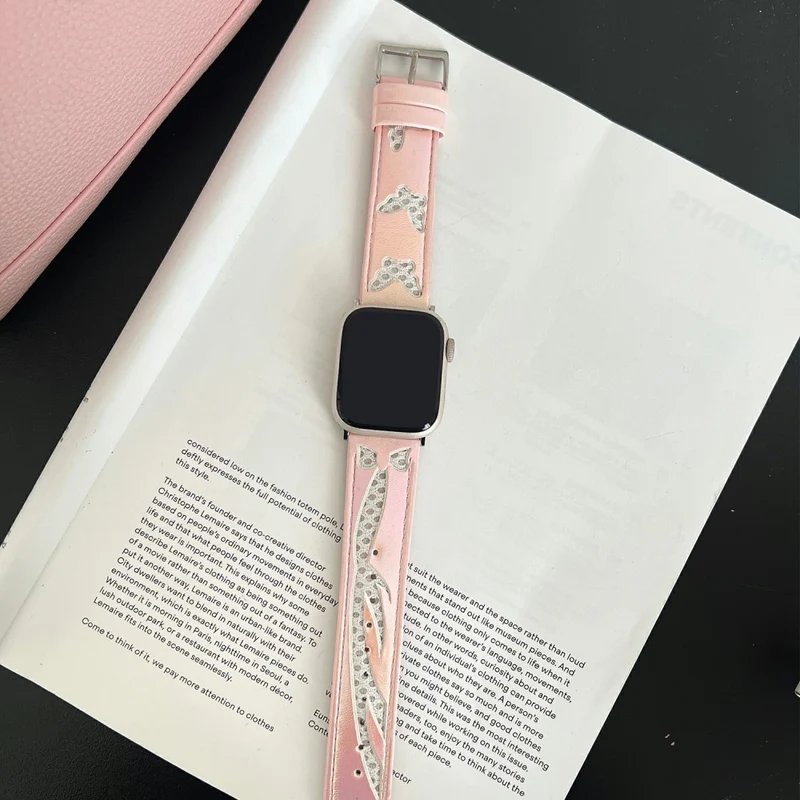 Auffallend Nett Apple Smartwatch Kunstleder Universell Armband