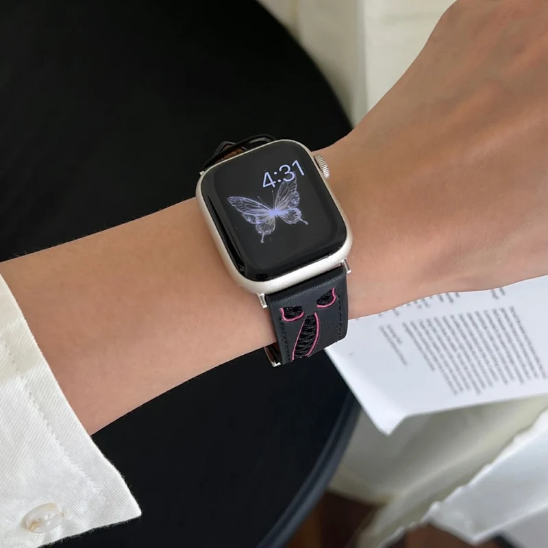 Auffallend Nett Apple Smartwatch Kunstleder Universell Armband