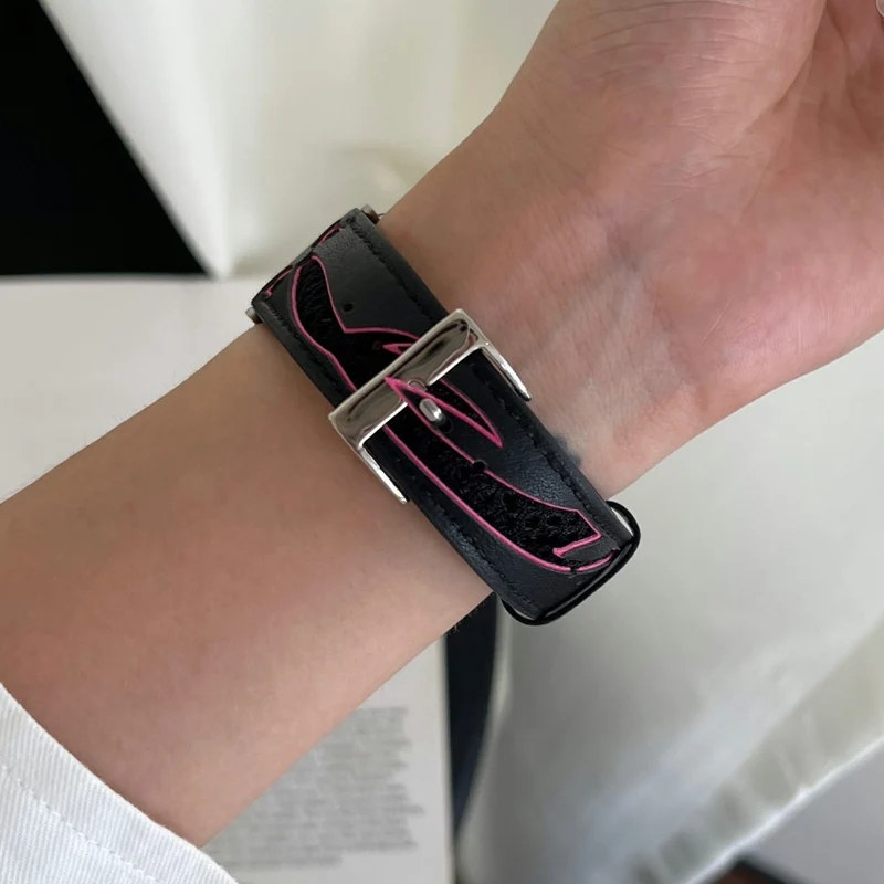 Auffallend Nett Apple Smartwatch Kunstleder Universell Armband