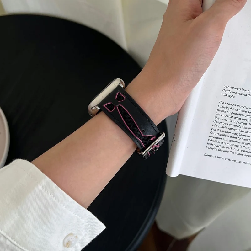 Auffallend Nett Apple Smartwatch Kunstleder Universell Armband