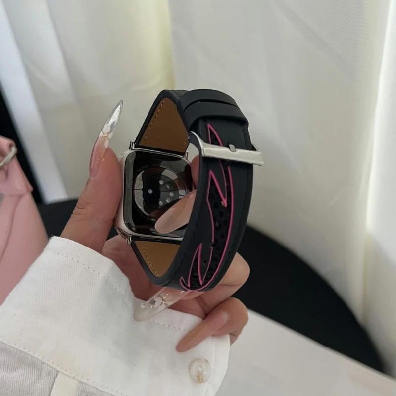 Auffallend Nett Apple Smartwatch Kunstleder Universell Armband