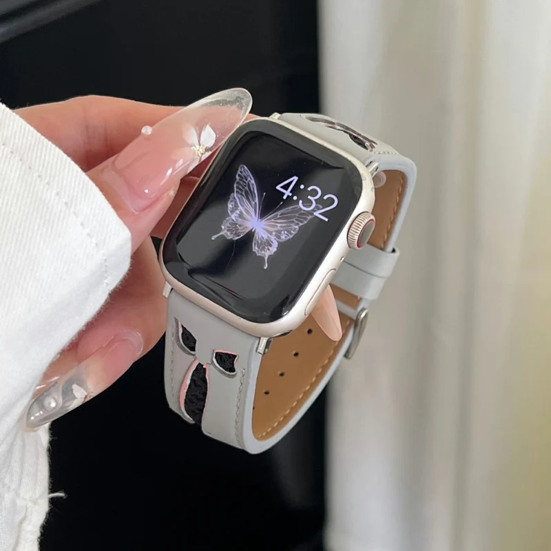 Auffallend Nett Apple Smartwatch Kunstleder Universell Armband