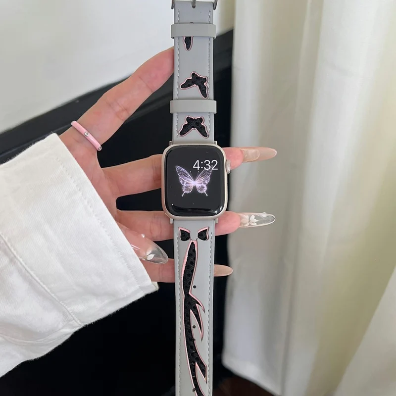 Auffallend Nett Apple Smartwatch Kunstleder Universell Armband