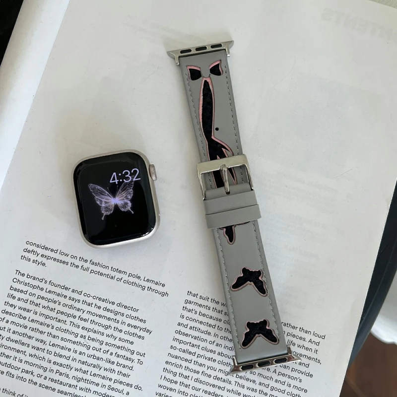 Auffallend Nett Apple Smartwatch Kunstleder Universell Armband