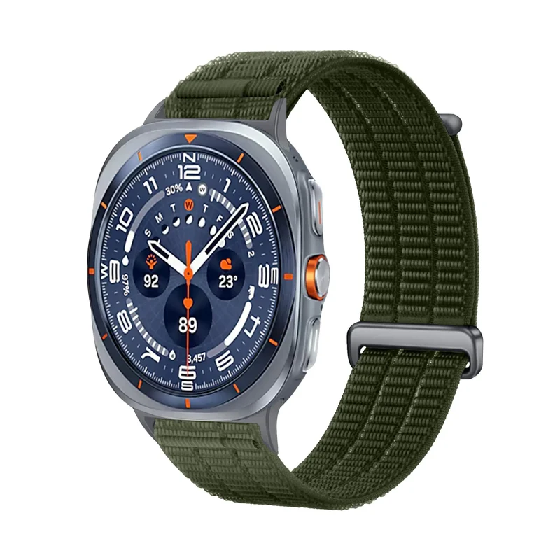 Samsung Galaxy Watch Ultra 2 Nylon Air Armband (Dunkelgrün)