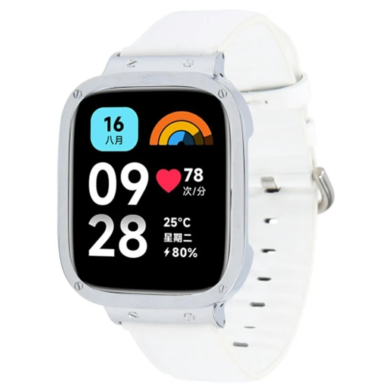 Super Cool Xiaomi Redmi Watch 3 Lite Echtes Leder Armband
