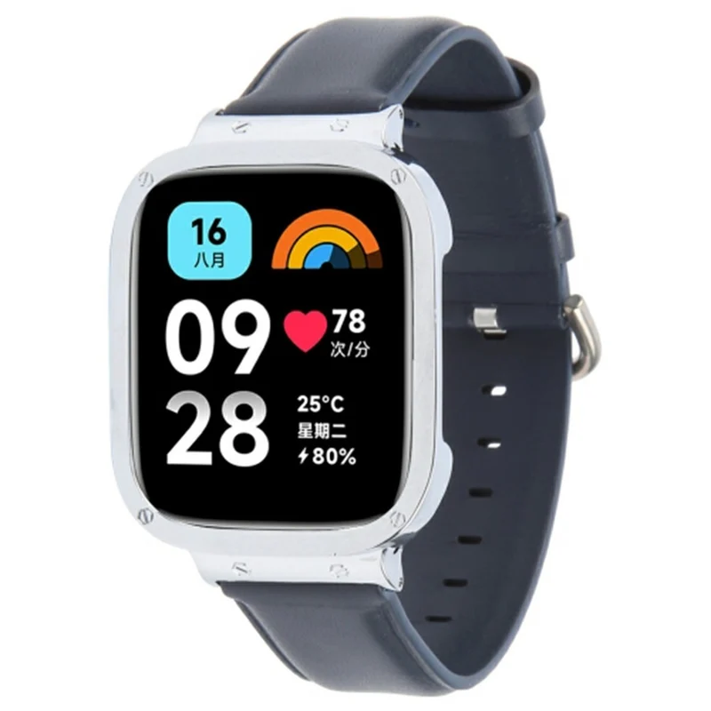 Super Cool Xiaomi Redmi Watch 3 Lite Echtes Leder Armband