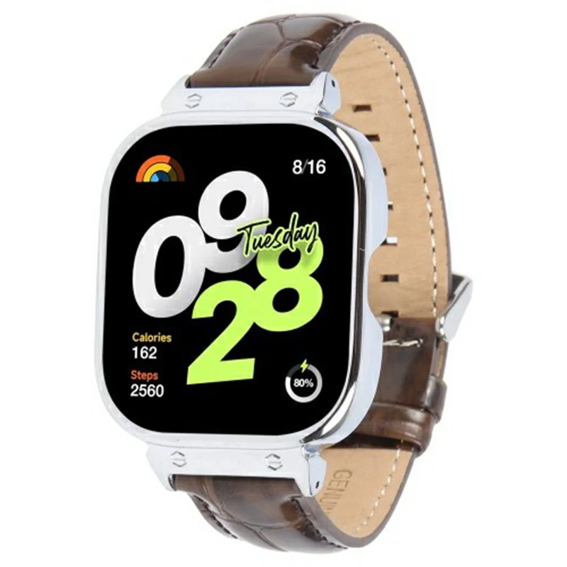 Bemerkenswert Komfortabel Xiaomi Redmi Watch 4 Echtes Leder Armband