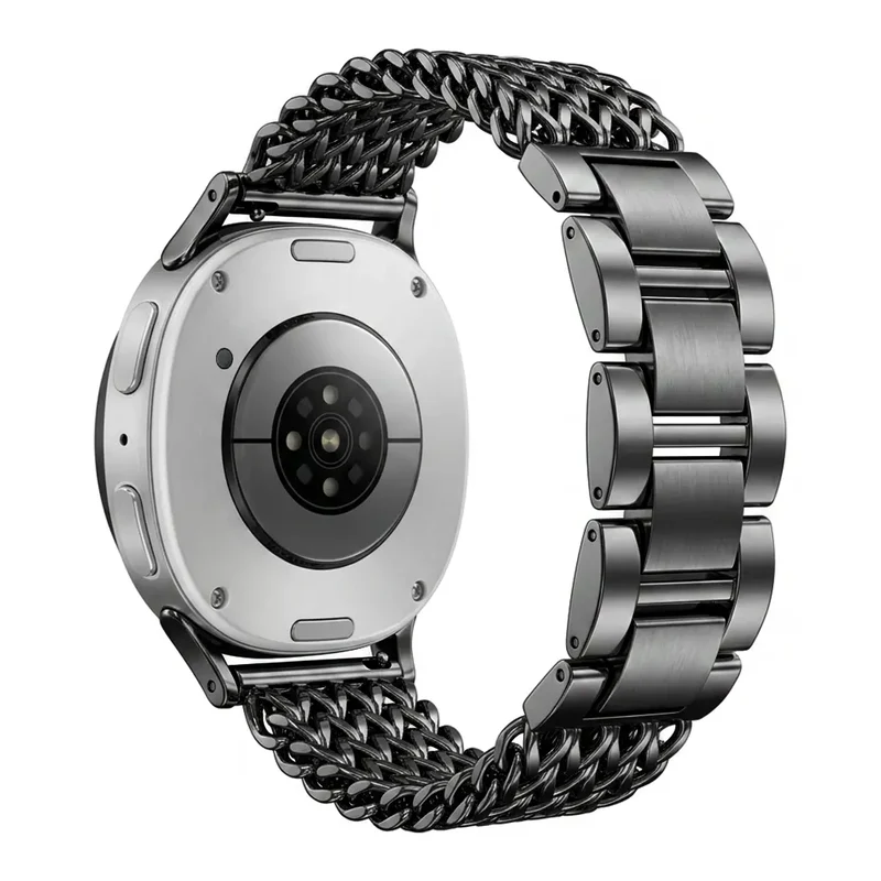 Samsung Galaxy Watch 9 - 44mm Metall Mesh Armband (Schwarz)