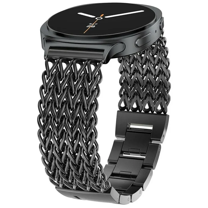 Samsung Galaxy Watch 9 - 44mm Metall Mesh Armband (Schwarz)