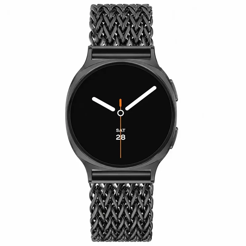 Samsung Galaxy Watch 9 - 40mm Metall Mesh Armband (Schwarz)
