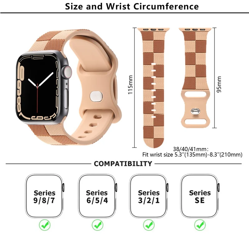 Sehr Angenehm Apple Smartwatch Silikon Universell Armband