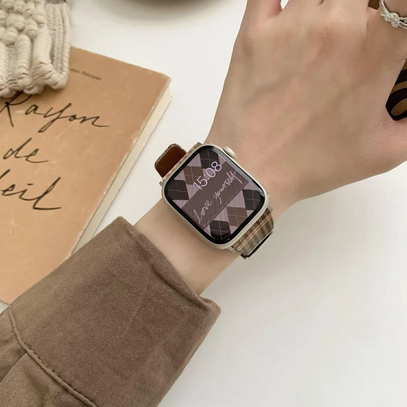 Absolut Modisch Apple Smartwatch Nylon Universell Armband