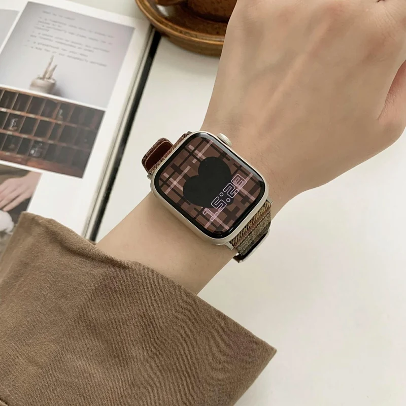 Absolut Modisch Apple Smartwatch Nylon Universell Armband