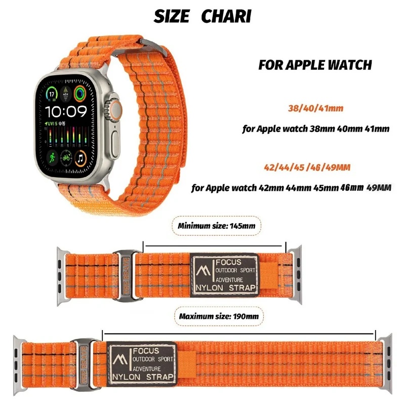 Absolut Stark Apple Smartwatch Nylon Universell Armband