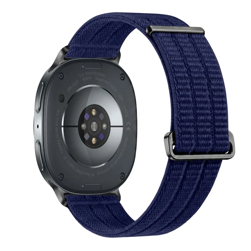Samsung Galaxy Watch 9 - 44mm Nylon Air Armband (Dunkelblau)
