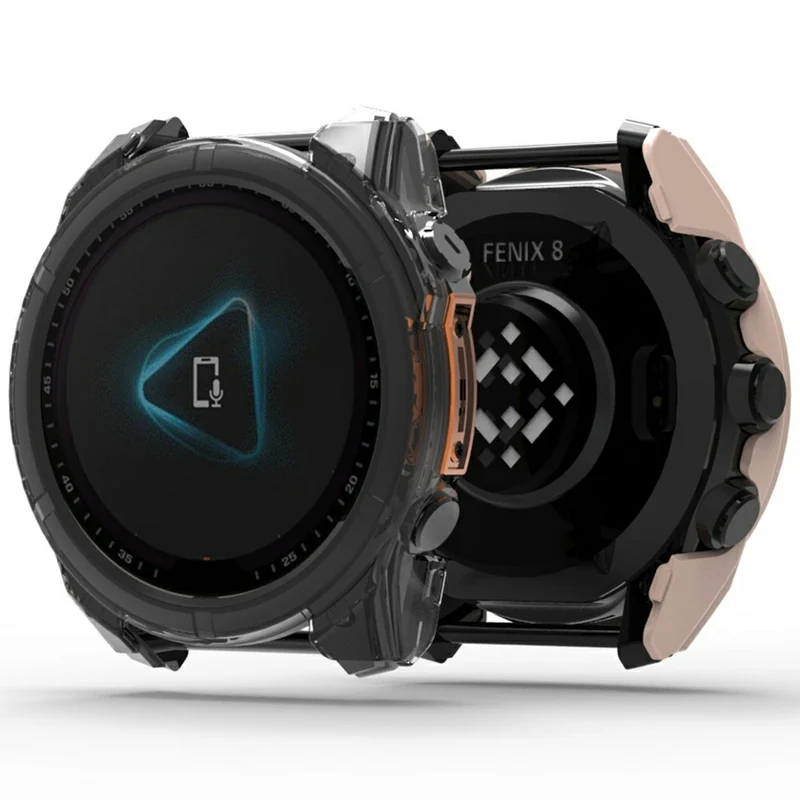 Garmin Fenix 8 47mm Glas und Silikon Displayschutz