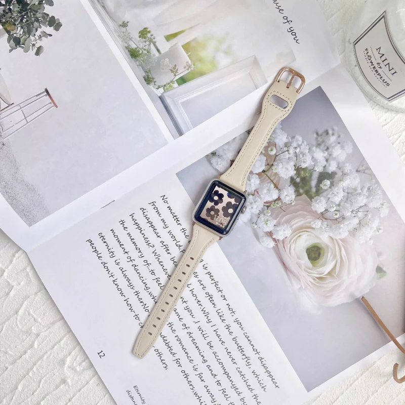 Schön Apple Smartwatch Kunstleder Universell Armband
