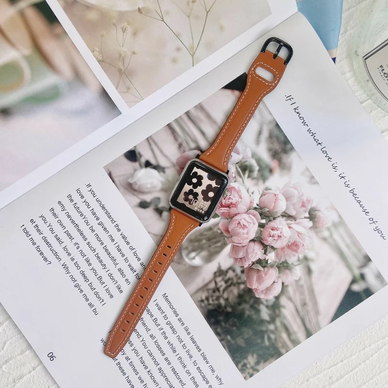 Schön Apple Smartwatch Kunstleder Universell Armband