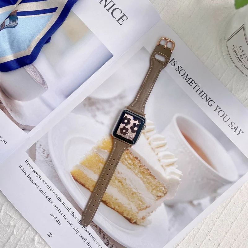 Schön Apple Smartwatch Kunstleder Universell Armband
