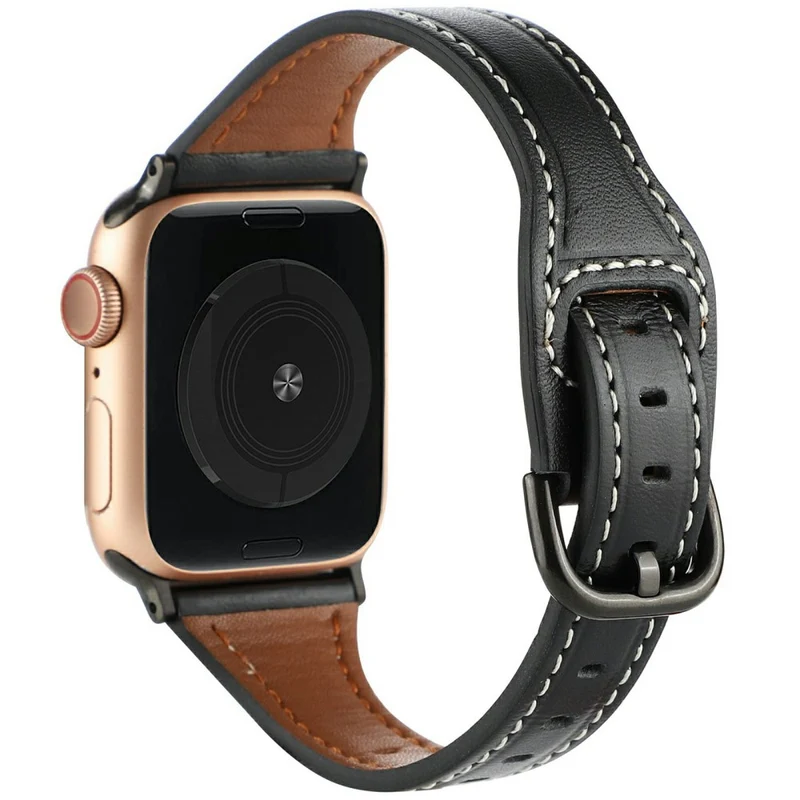 Unglaublich Ordentlich Apple Smartwatch Echtes Leder Universell Armband