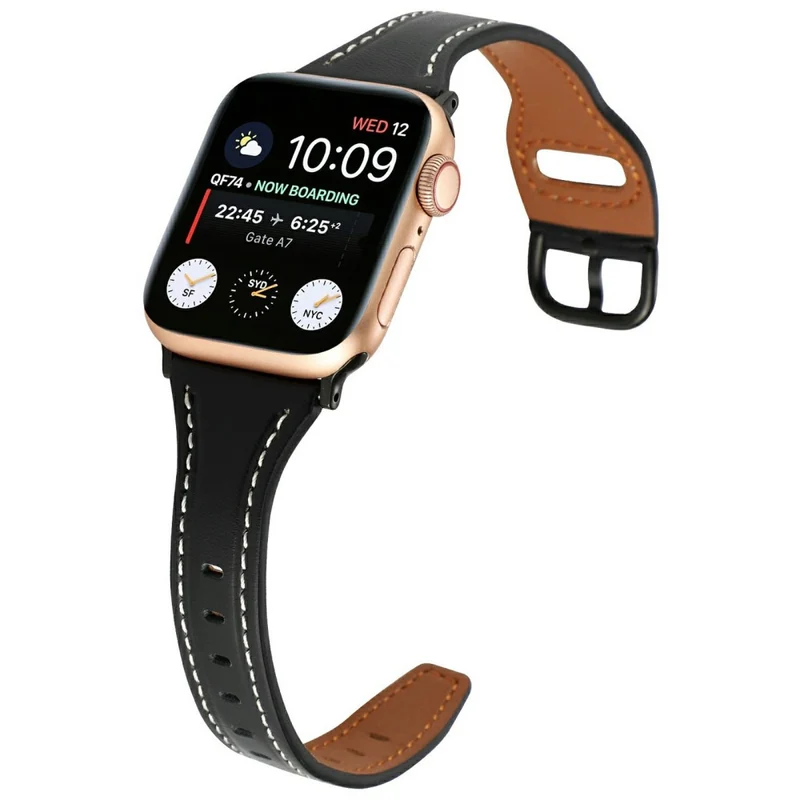 Unglaublich Ordentlich Apple Smartwatch Echtes Leder Universell Armband