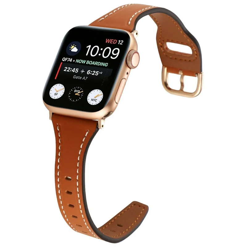Unglaublich Ordentlich Apple Smartwatch Echtes Leder Universell Armband