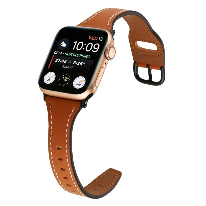 Unglaublich Ordentlich Apple Smartwatch Echtes Leder Universell Armband