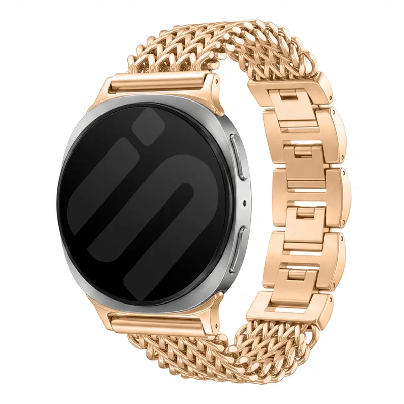 Samsung Galaxy Watch 8 Classic Metall Mesh Armband (Roségold)