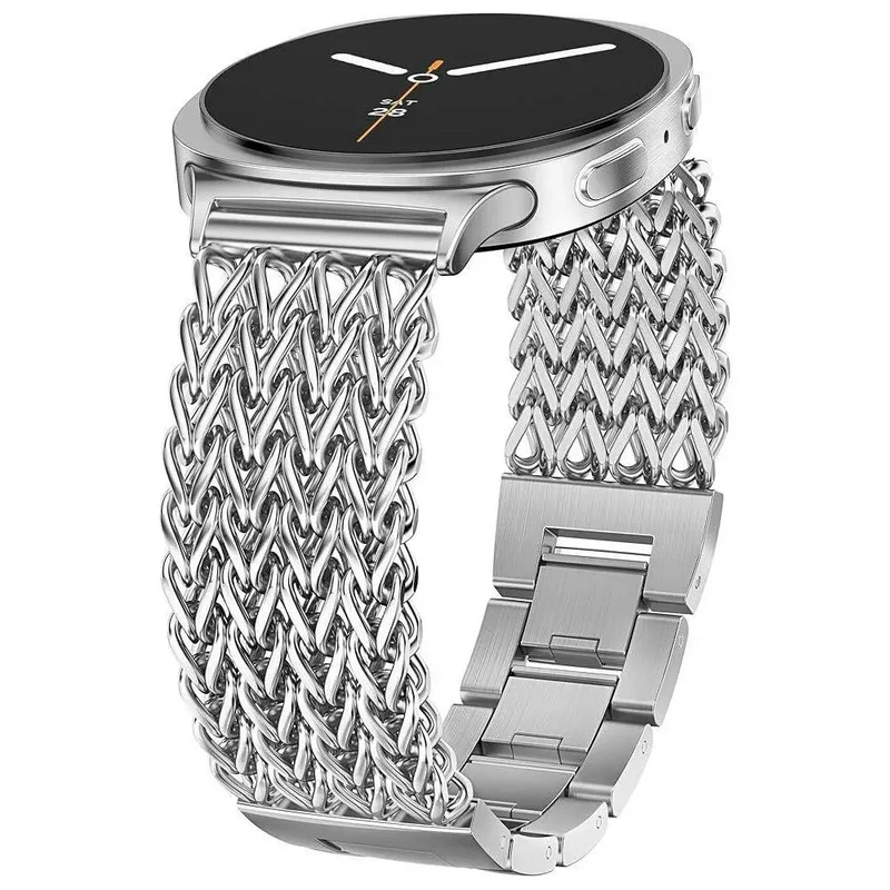 Samsung Galaxy Watch 8 Classic Metall Mesh Armband (Silber)